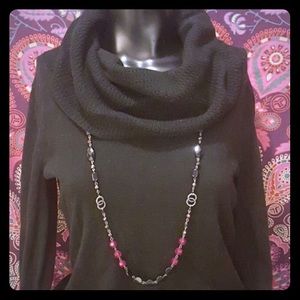 Black comfy cowl neck Sweater